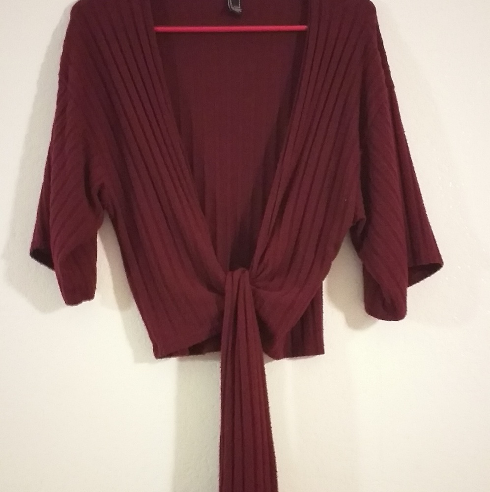 FOAREVER 21 throw over shall 3/4 sleeve sm.